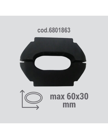 Kit adattatore 6801863 per montaggio portasci su barre max. 60mm