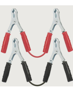 Kit cavi collegamento batteria auto pinze 120A - 2,5mt - 25mmq