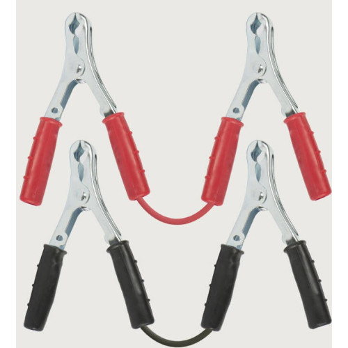 Kit cavi collegamento batteria auto pinze 120A - 2,5mt - 25mmq
