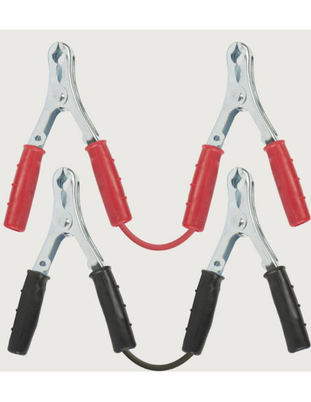 Kit cavi collegamento batteria auto pinze 120A - 3,5mt - 16mmq