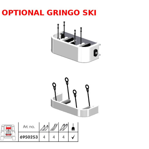 Optional Portasci Gringo Ski Fabbri 6950253