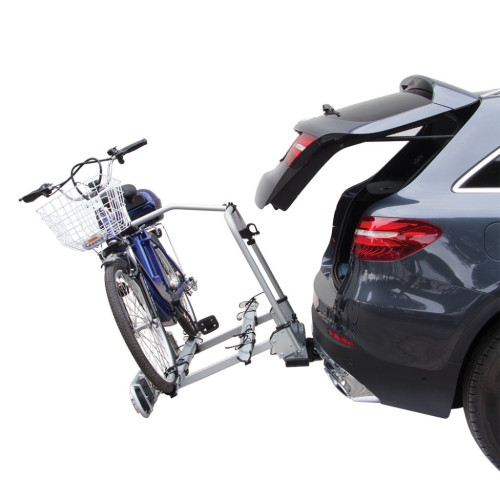 Portabici 2 bici posteriore in alluminio da gancio traino per bici elettriche