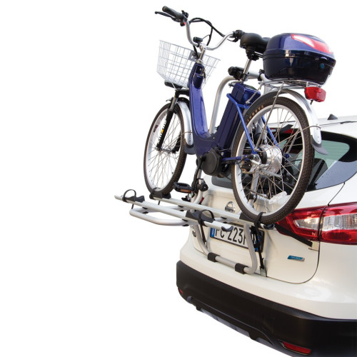 Portabici 2 bici posteriore in alluminio per bici elettriche OK ELEKTROBIKE 75