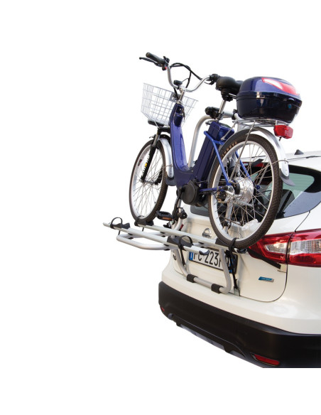 Portabici 2 bici posteriore in alluminio per bici elettriche OK ELEKTROBIKE 75
