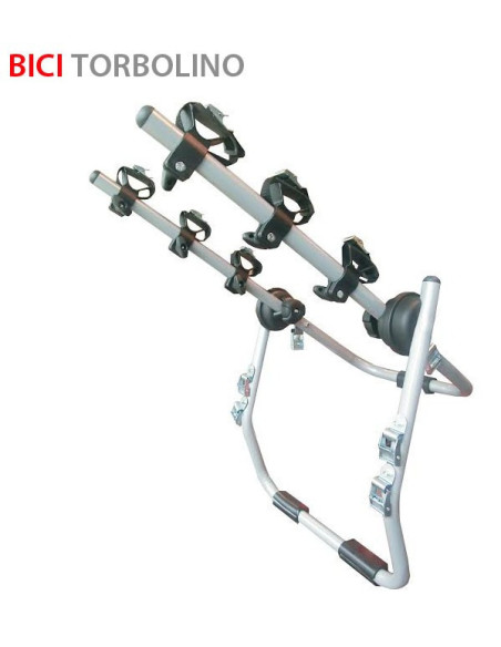 Portabici 3 bici posteriore in acciaio verniciato da portellone TORBOLINO