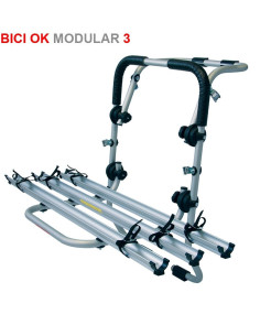 Portabici 3 bici posteriore in alluminio anodizzato da portellone MODULAR