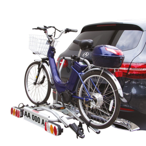 Portabici fast 2 bici posteriore in alluminio gancio traino per bici elettriche