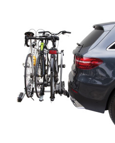 Portabici fast 3 bici posteriore in alluminio gancio traino con canalina MTB 2