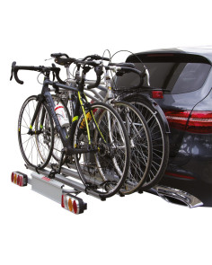 Portabici fast 3 bici posteriore in alluminio per gancio traino Easy bike 2