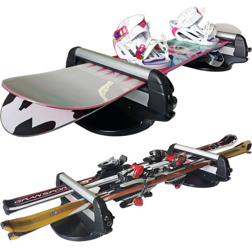 Portasci e snow magnetico universale con antifurto Huski 3 sci o 2 snow