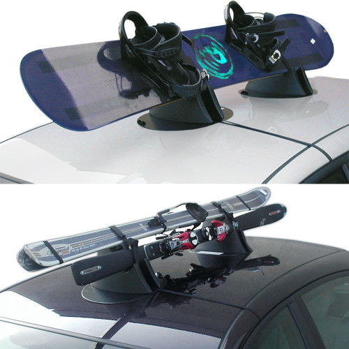 Portasci snowboard magnetico universale 2 sci o 2 snow senza chiave