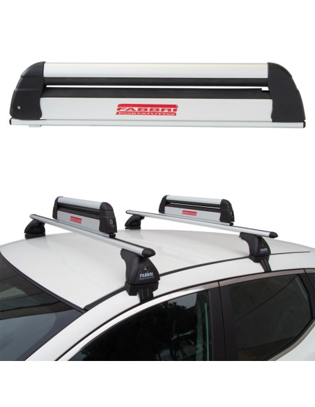 Portasci snowboard per barre Aluski & Board new 4 paia sci o 2 snow