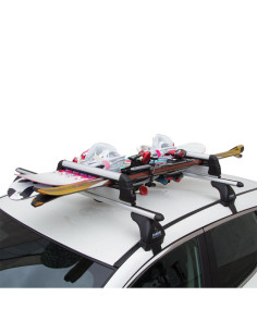 Portasci snowboard per barre Aluski & Board new 4 paia sci o 2 snow 2