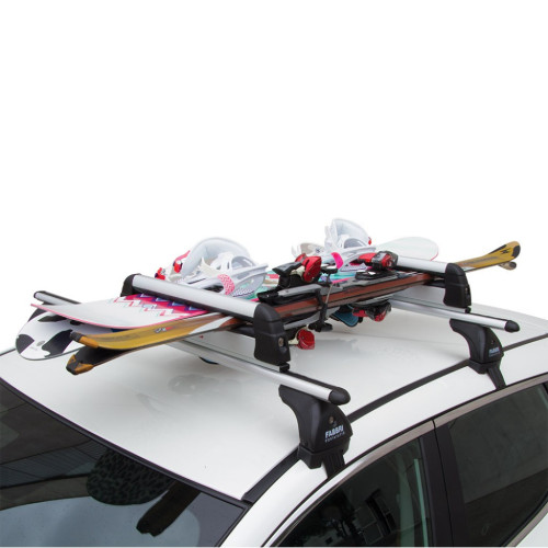 Portasci snowboard per barre Aluski & Board new 4 paia sci o 2 snow