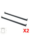 2 Barre portatutto portapacchi PRO acciaio Toyota Land Cruiser 1987-1996