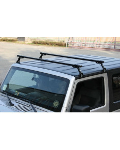 2 Barre portatutto portapacchi PROFESSIONAL acciaio Jeep Wrangler 3/5p dal 2007 2