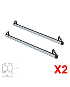 2 Barre portatutto portapacchi XAL-PRO alluminio Lada Niva