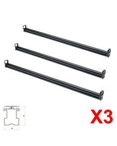 3 Barre portatutto portapacchi PRO acciaio Mitsubishi Pajero dal 1986 al 1990
