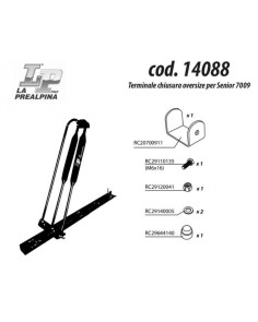 Adattatore portabici Senior 7009 per telai da 80 a 100mm