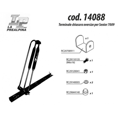 Adattatore portabici Senior 7009 per telai da 80 a 100mm