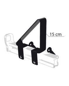 Coppia fermacarichi 15cm per barre portatutto Prealpina Professional