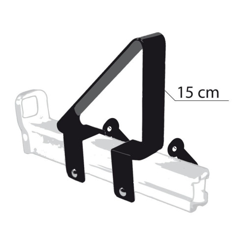 Coppia fermacarichi 15cm per barre portatutto Prealpina Professional