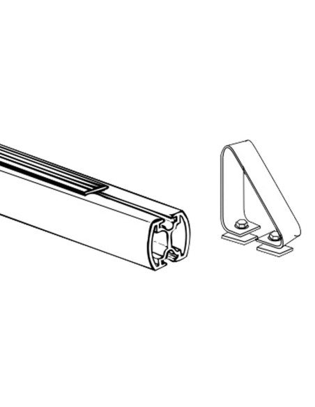 Coppia fermacarichi per barre portatutto Prealpina XAL-AERO pro 16113