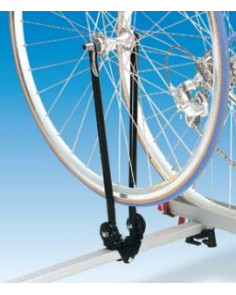 Forcella porta ruota bicicletta abbattibile per barre portatutto
