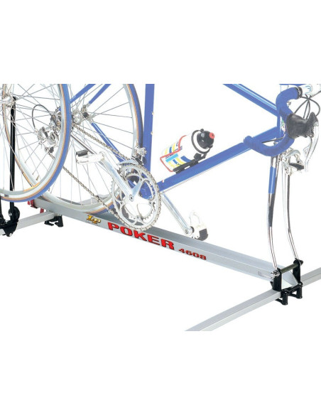 Portabici da tetto per barre portatutto bici da corsa in alluminio