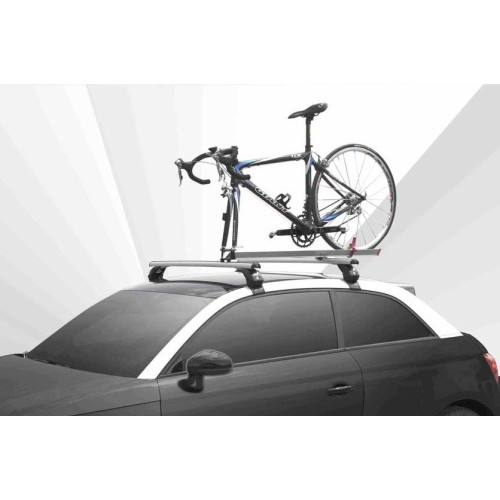 Portabici da tetto per barre portatutto bici da corsa in alluminio