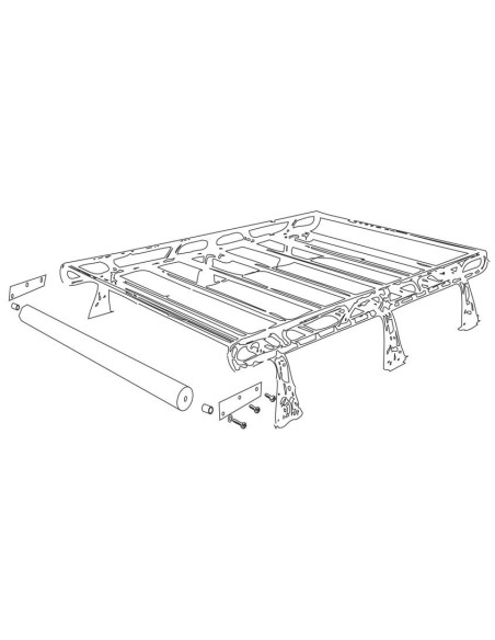 Rullo caricascale 134cm per bagagliera Omega Vans La Prealpina