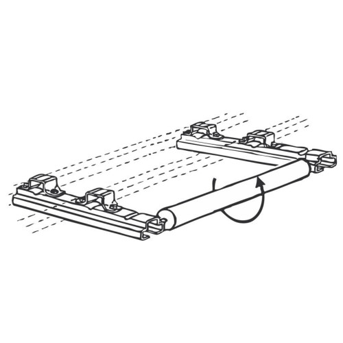 Rullo caricascale 70cm per bagagliera Omega Vans La Prealpina