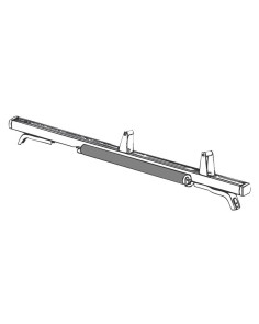 Rullo posteriore carica scale 70cm per barre Prealpina Xal-Pro