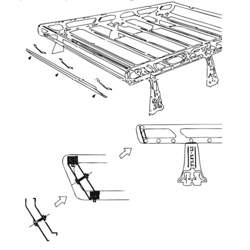 Spoiler anteriore 100cm per bagagliera Omega Vans La Prealpina