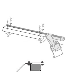 Spoiler anteriore 80cm per barre portatutto Prealpina LP47-LP64