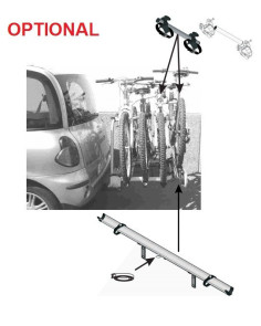 Optional trasformazione Exclusiv portabici da 2-3 o 3-4