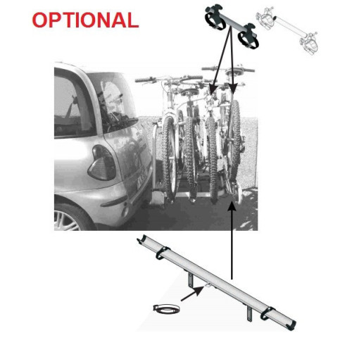 Optional trasformazione Exclusiv portabici da 2-3 o 3-4