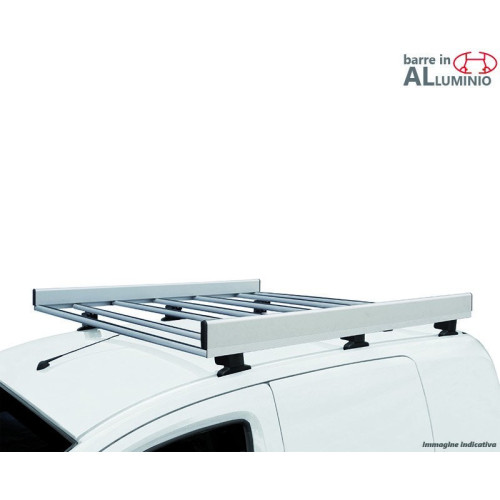 Bagagliera cestello G3 in alluminio Ford Transit Custom 2012-2023