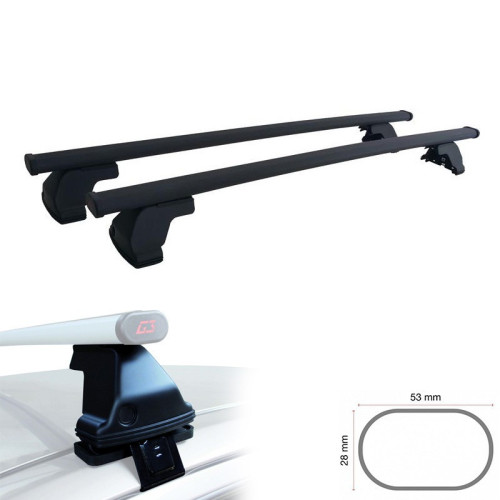 Barre portatutto portapacchi acciaio Toyota Rav4 5 porte 2013-2018