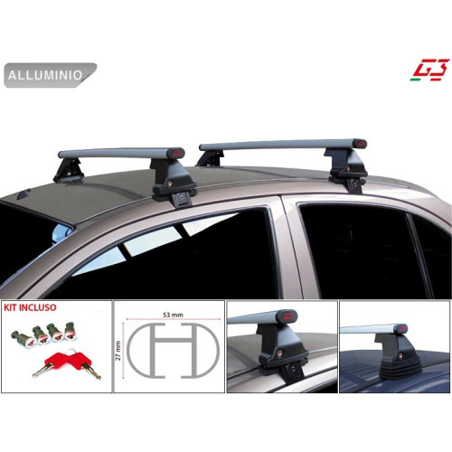 Barre portatutto portapacchi alluminio Ford C-Max 5p 2010-2014