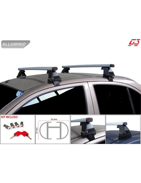 Barre portatutto portapacchi alluminio Honda FR-V 5p dal 2004