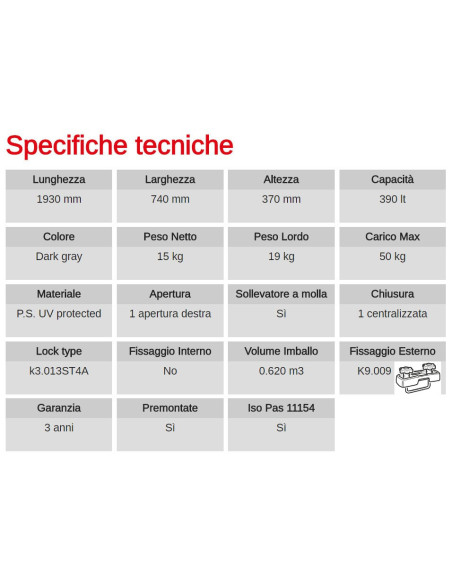 Box Auto Portatutto Portapacchi G3 ALL-TIME 480