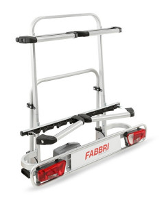 Carrello portasci snowboard universale per gancio traino. Con antifurto