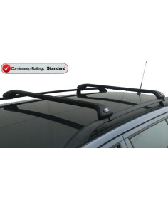 Barre portatutto acciaio telescopiche corrimano Toyota Land Cruiser