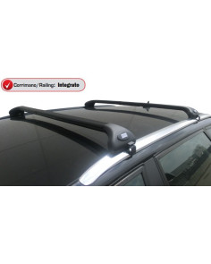Barre portatutto alluminio nero corrimano integrato Audi A3 Sportback