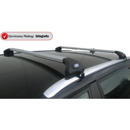 Barre portatutto alluminio silver corrimano integrato Audi A3 Sportback