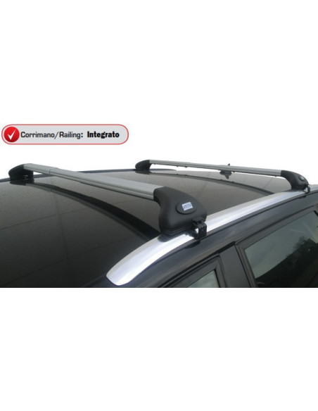 Barre portatutto alluminio silver corrimano integrato Audi A3 Sportback