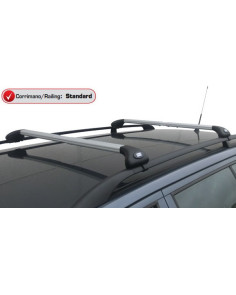 Barre portatutto alluminio silver corrimano standard Cadillac BLS 2005-2010