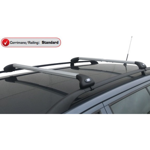 Barre portatutto alluminio silver corrimano standard VW Golf IV Variant SW