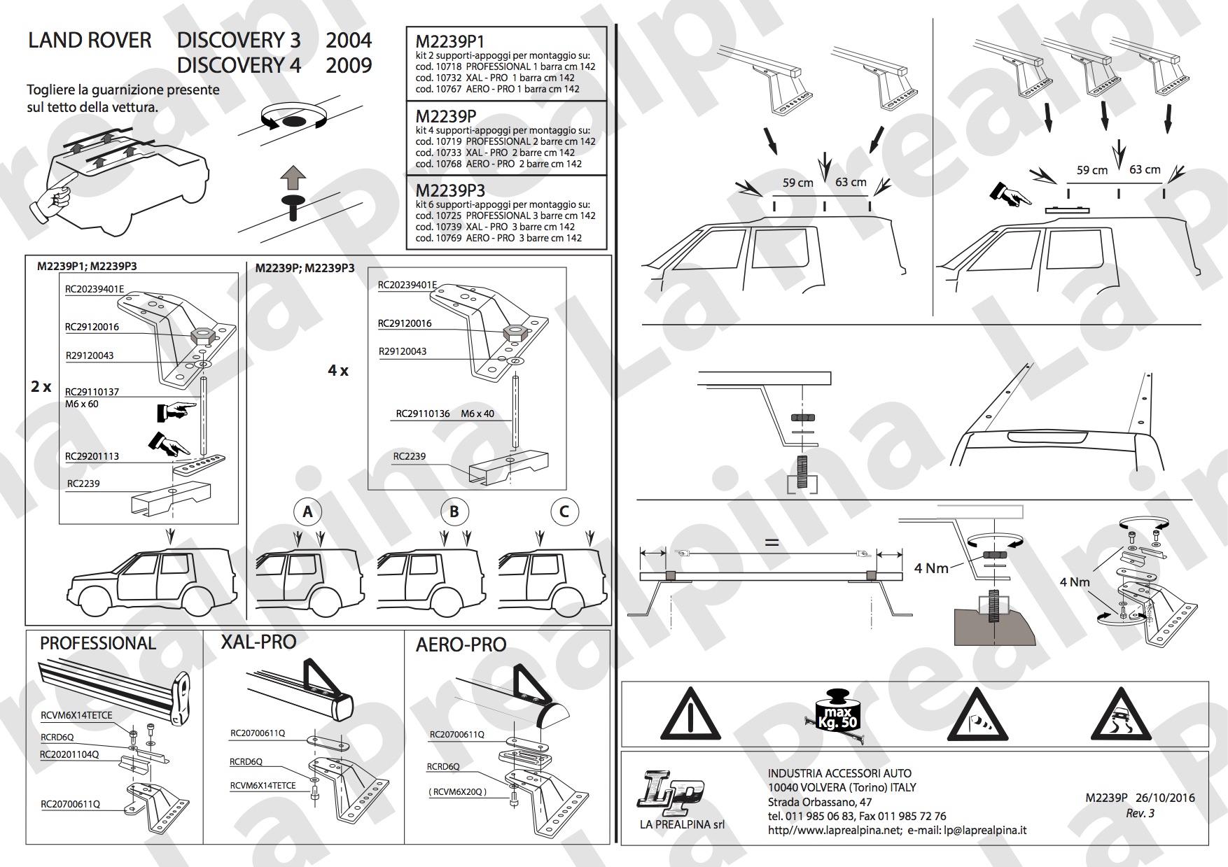 Istruzioni di montaggio M2239P